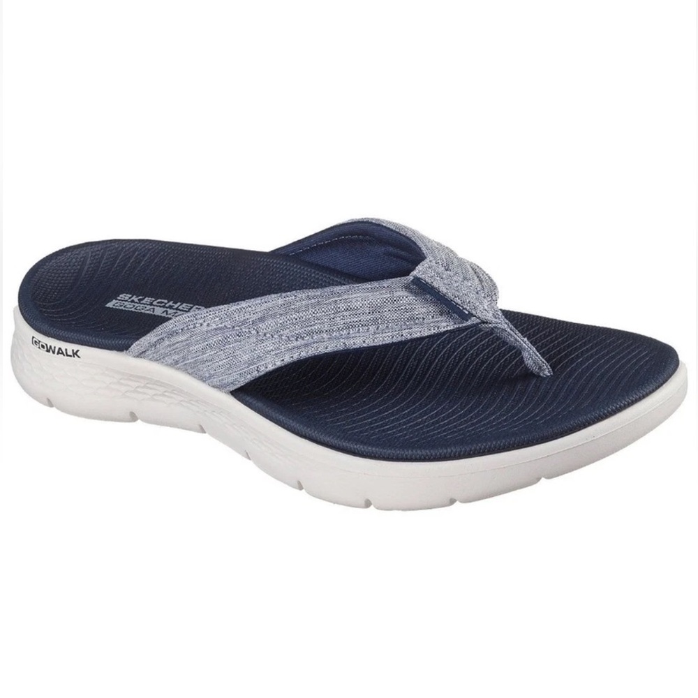 NWT Skechers Go Walk Goga Mat Flip Flops Sz 8